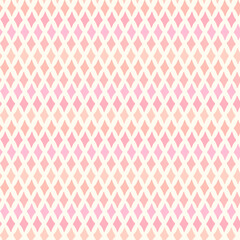 Seamless repeating geometric background featuring a delicate diamond lattice design in pastel pink and beige tones