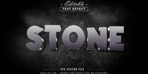 Obraz premium Embossed stone text, editable text effect.