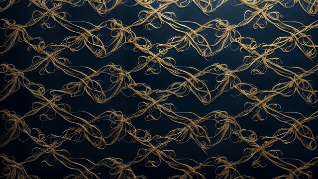 seamless pattern with golden ornament