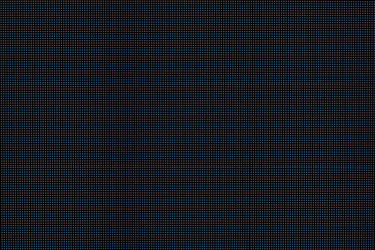 LEDs on a black background. Macro photography of a bright LED screen
