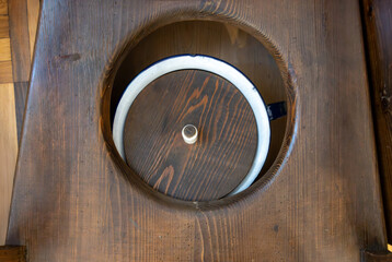 Antique wooden commode chamber pot toilet chair seat