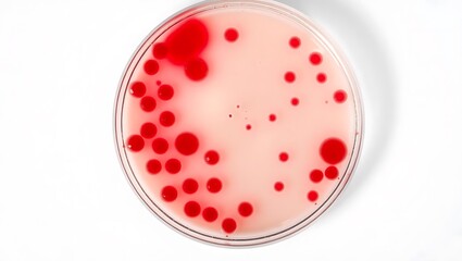 Microbial Culture in Petri Dish: A Close-up View
