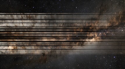 Cosmic Glitch Abstract Milky Way Galaxy Space Background