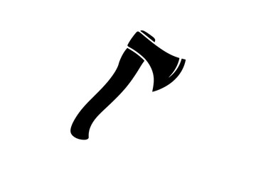 Axe illustration lumberjack tool black and white