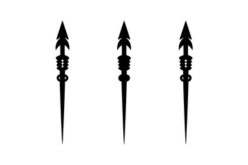 Tribal spear vector illustration design element