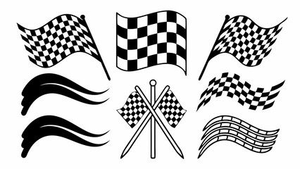 checkered flag vector
