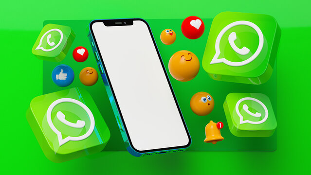 WhatsApp Communication Smartphone Mockup