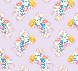 seamless pattern with butterflies