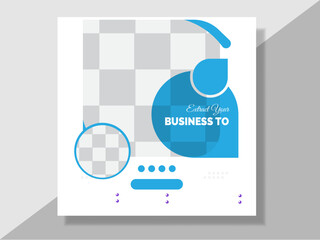 Blue Business Social Media Template