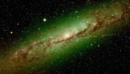 Fototapeta premium green planet in space