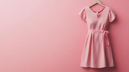 Chic Midi Dress on Solid Background for Fashion Branding and Stylish Product Promotion
