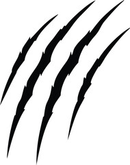 Claws scratches icon isolated on white background, Claw sign vector Illustration