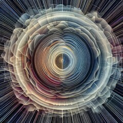 Multi Radial noise interference patterns