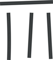 Wavy Curve road. Top view of racetrack. Winding road from top view vector illustration. Empty highway asphalt road, Ariel View Road, Empty highway black asphalt road with dividing lines.