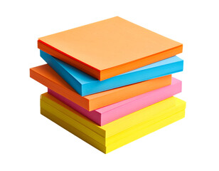 Stack of colorful sticky notes
