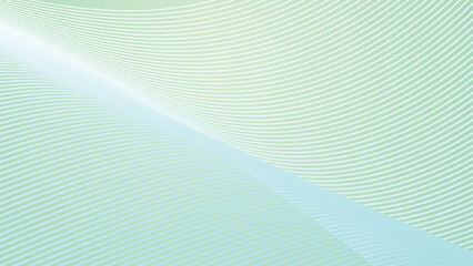 Naklejka premium Green pastel gradient with stripes line abstract background