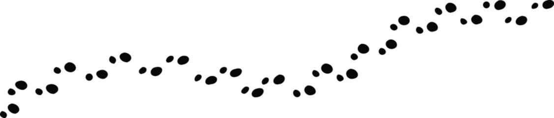 Step footprints paths, pattern footprints tracks isolated on white background. vector icon Illustration.