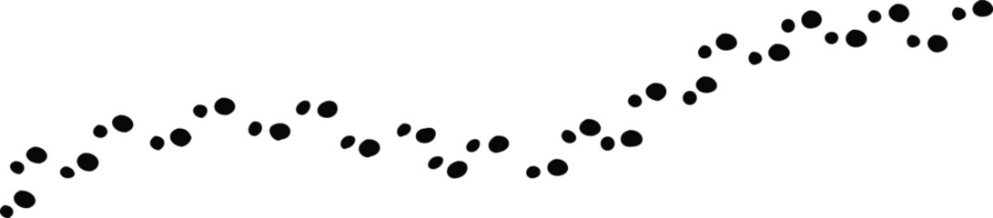 Step footprints paths, pattern footprints tracks isolated on white background. vector icon Illustration.