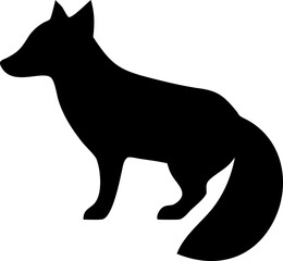 Black wild wolf head silhouette vector illustration