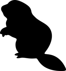 
Detailed Black Silhouette Illustration of a Beaver A Vector Graphic Ideal for Nature Wildlife and Environmental Design Projects Suitable for Logos and Icons