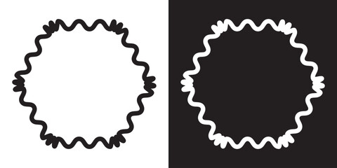 Wavy  shape elements. Vector illustration. EPS 10/AI