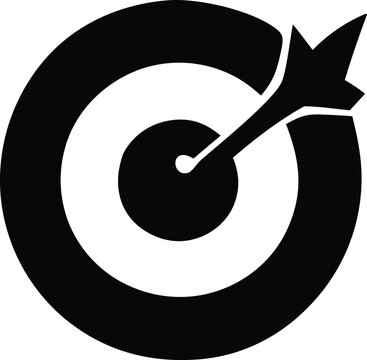 recommend clip art: Bullseye target with dart achieving perfect accuracy and precision