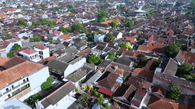 Javakarta Indonesia drone city view