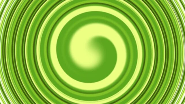 Spirale verte hypnotique