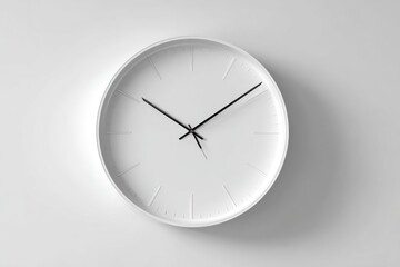 White wall clock face.