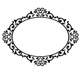 decorative frame with floral ornament