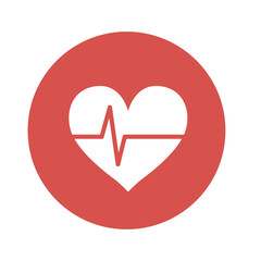 heart cpr medical icon vector design	