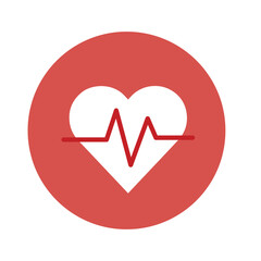 heart cpr medical icon vector design	