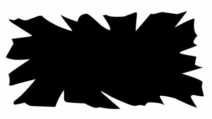 Grunge black torn paper shapes vector design isolated. Perfect for edgy designs, posters, punk flyers, or digital collages with a raw and bold look