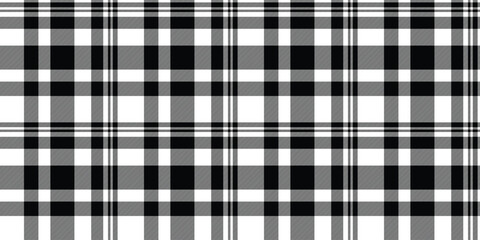 Elegant black, white, and gray plaid pattern.  Perfect for textile design, website backgrounds, or stylish print projects.