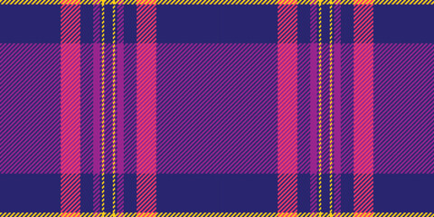 Vibrant plaid pattern in bold pink, purple, and gold.  Perfect for textile design, fashion, website backgrounds, or any project needing a modern, energetic feel.