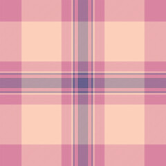 Soft pink plaid pattern. Classic tartan design evokes warmth and comfort. Ideal for backgrounds, textiles, and fashion themes. Versatile texture.