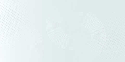 White abstract background. Modern circle lines pattern. Futuristic concept. Minimal geometric design.