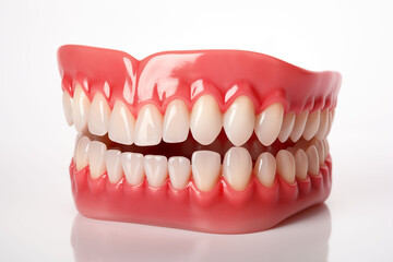 Teeth that meet at a gum base