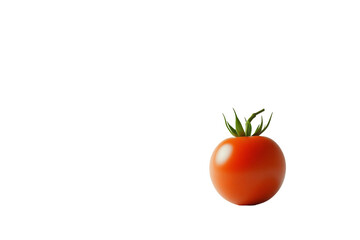 Isolated Single Cherry Tomato