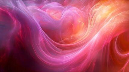 Obraz premium Ethereal wisps: An exploration of swirling spectral gradients in vibrant color