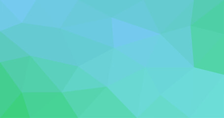 Obraz premium Green blue triangle polygonal illustration Geometric element design
