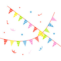 Fototapeta premium Birthday Bunting Flag Decoration
