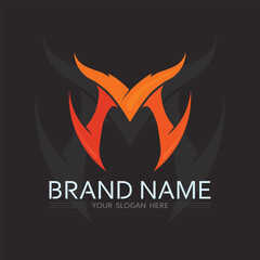 Letter M Icon for Stylish Business Branding and Identity Design