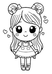 Obraz premium black and white vector coloring pages 