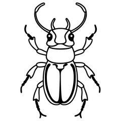 vector illustration of a bull
