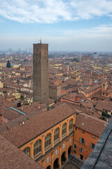 The old town of Bologna, Italy