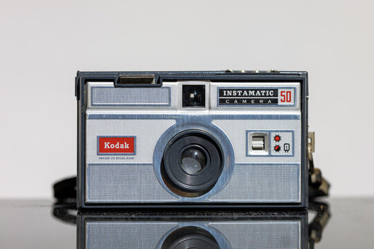 instamatic kodak 50 camera on a clean background