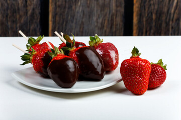 Decadent Chocolate-Dipped Strawberries – Gourmet Macro Close-Up