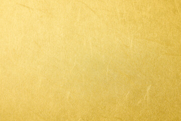 金色の和紙の背景　Gold Japanese washi paper background