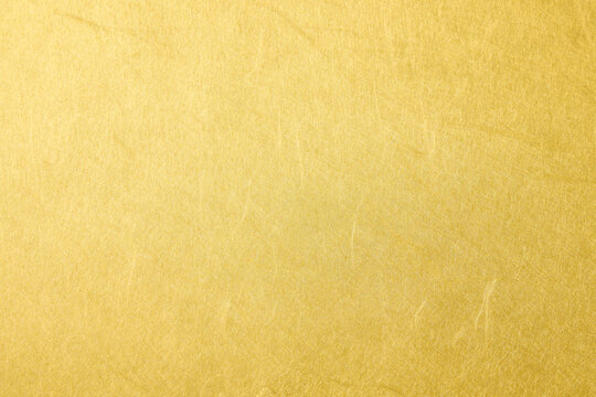 金色の和紙の背景　Gold Japanese washi paper background